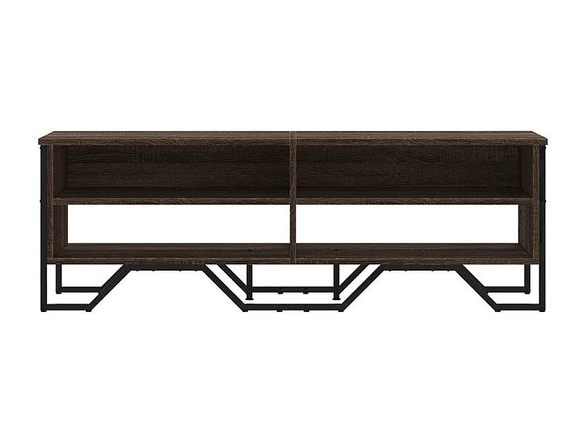 Meuble TV chêne marron 122x34x41 bois d'ingénierie