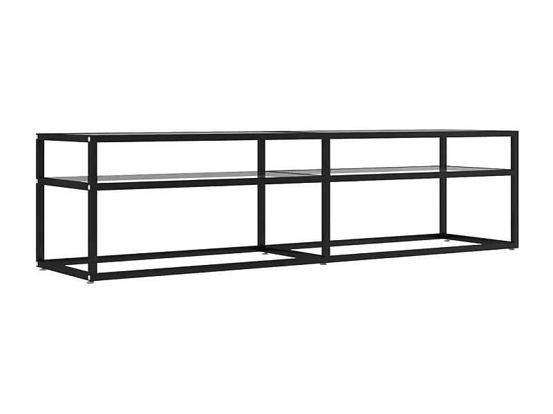 Meuble TV Transparent 160x40x40,5 Verre trempé