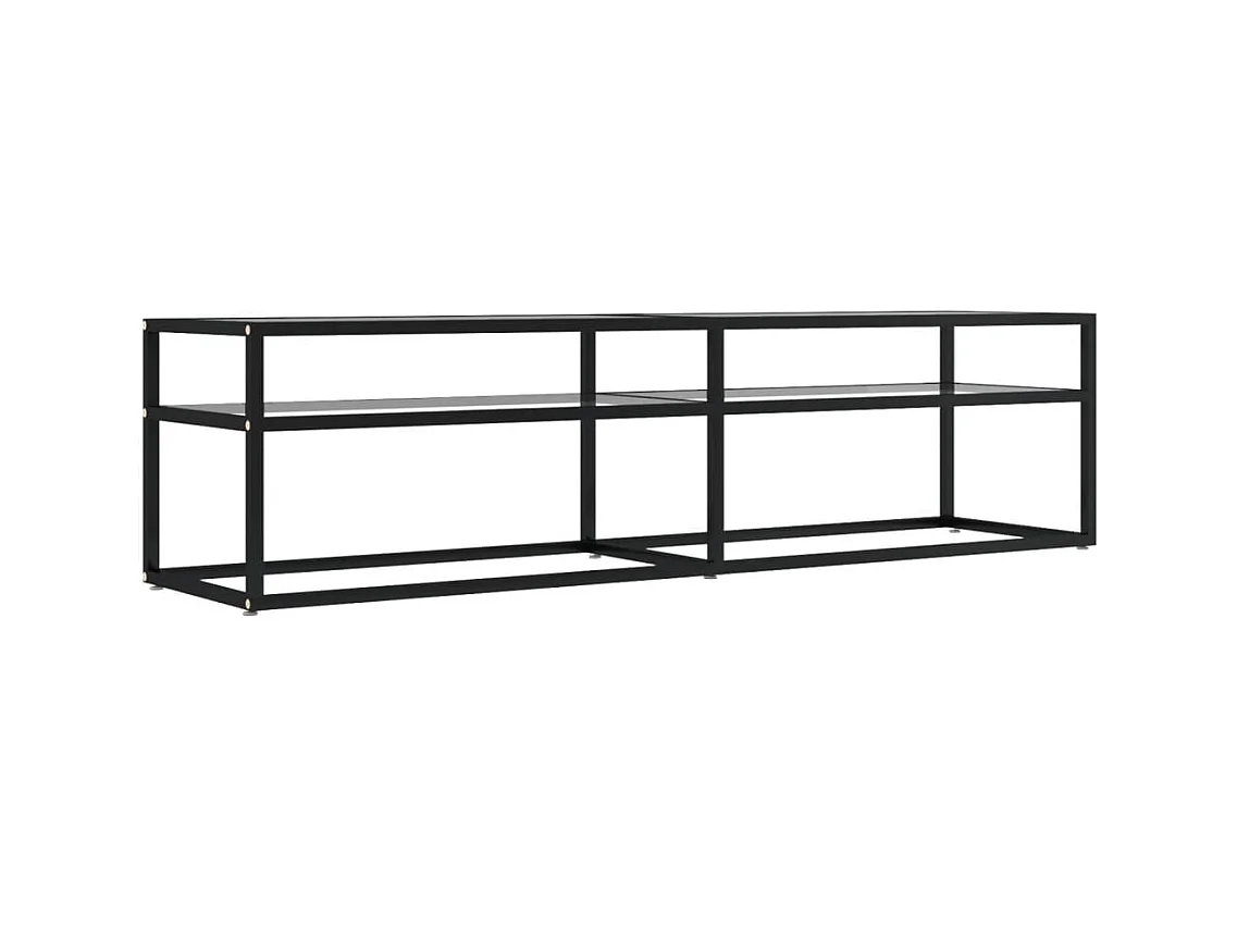 Meuble TV Transparent 160x40x40,5 Verre trempé