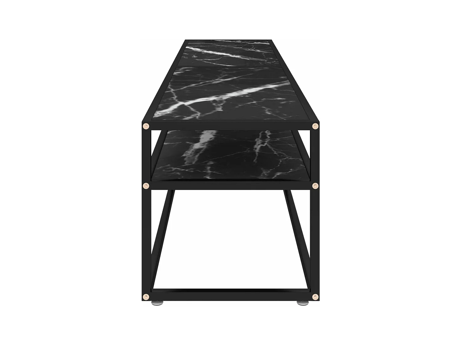 Meuble TV noir 180x40x40,5 Verre trempé