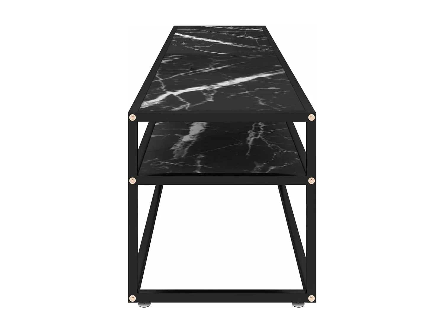 Meuble TV noir 180x40x40,5 Verre trempé