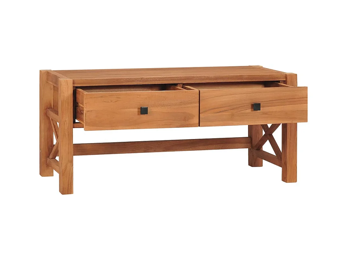 Meuble TV 100x40x45 Bois de teck recyclé