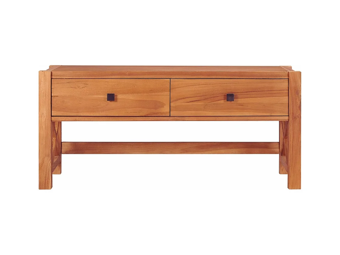 Meuble TV 100x40x45 Bois de teck recyclé