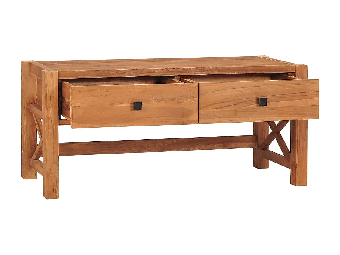 Meuble TV 100x40x45 Bois de teck recyclé