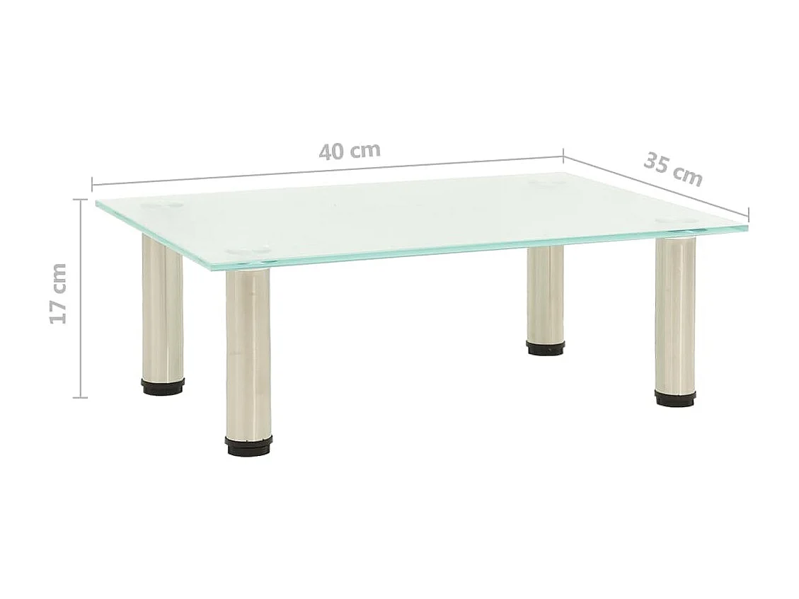 Meuble TV Givré 40x35x17 Verre trempé