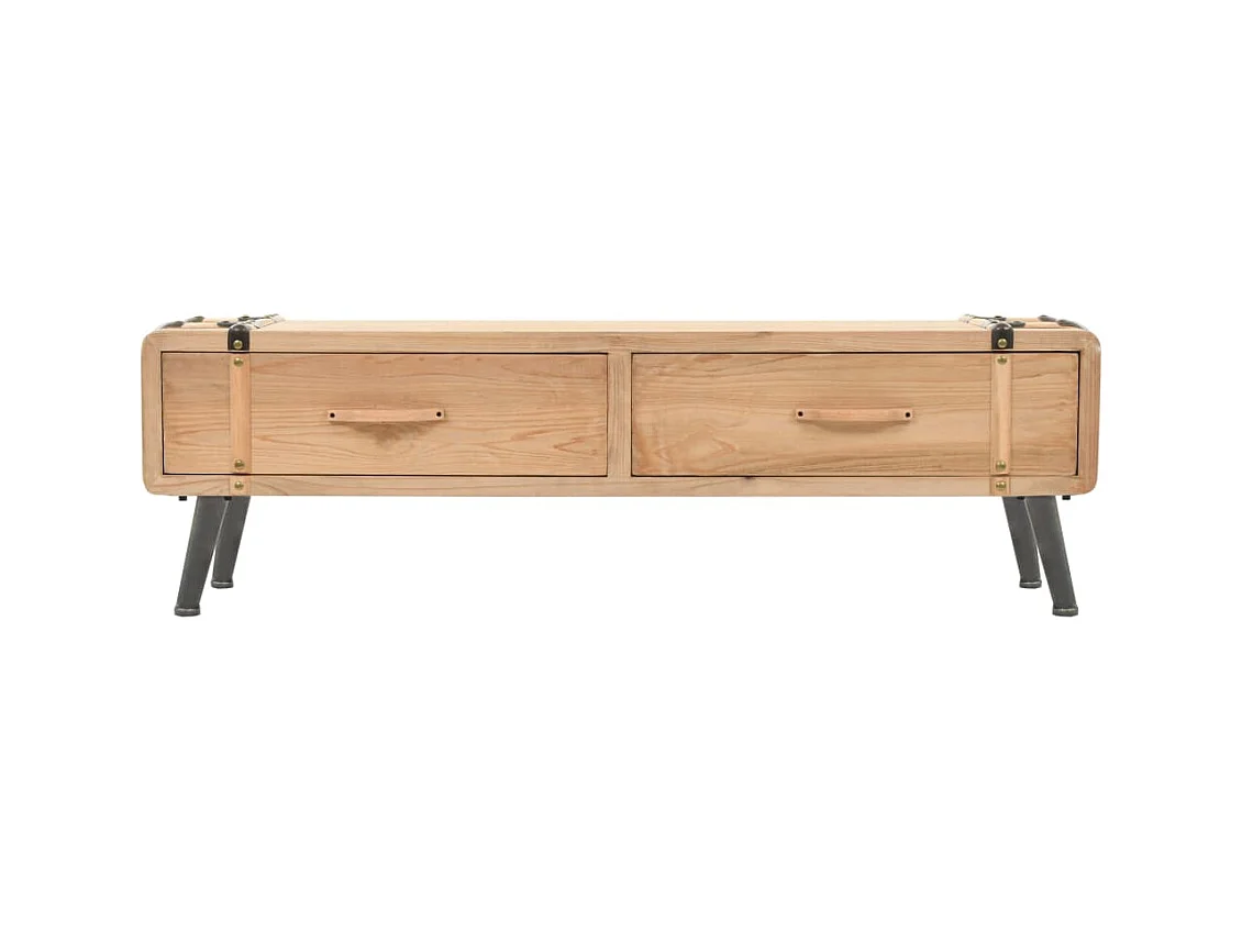 Meuble TV 110x33x35 Bois de sapin massif