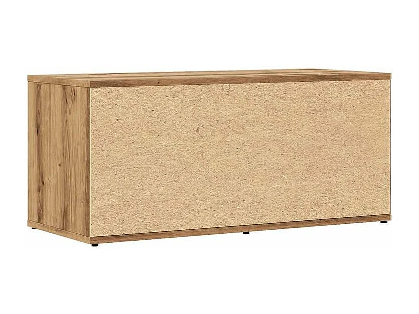 Meuble TV chêne artisanal 80x34x35,5 bois d'ingénierie