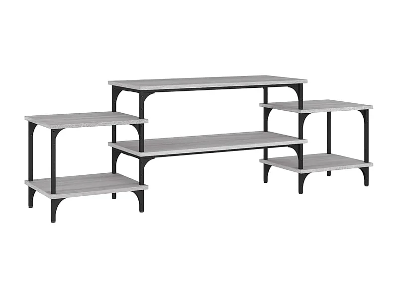 Meuble TV Sonoma gris 157x35x52 bois d'ingénierie