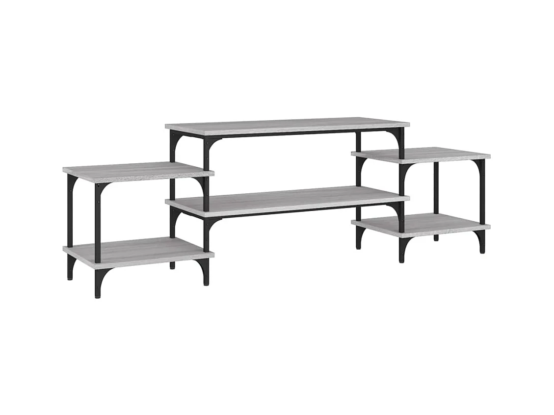 Meuble TV Sonoma gris 157x35x52 bois d'ingénierie
