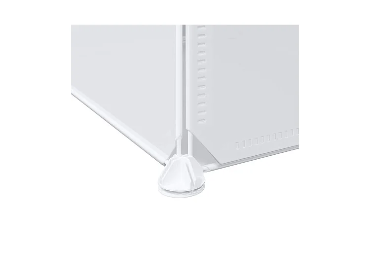 Cubes de rangement 16 pcs avec tiges de suspension PP