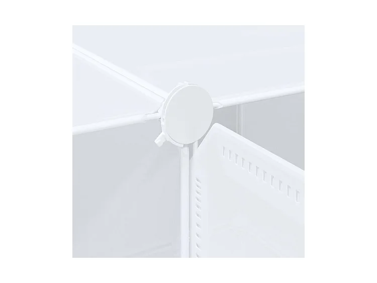 Cubes de rangement 16 pcs avec tiges de suspension PP