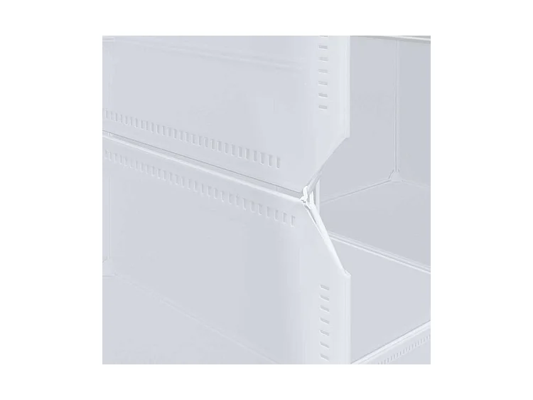 Cubes de rangement 16 pcs avec tiges de suspension PP