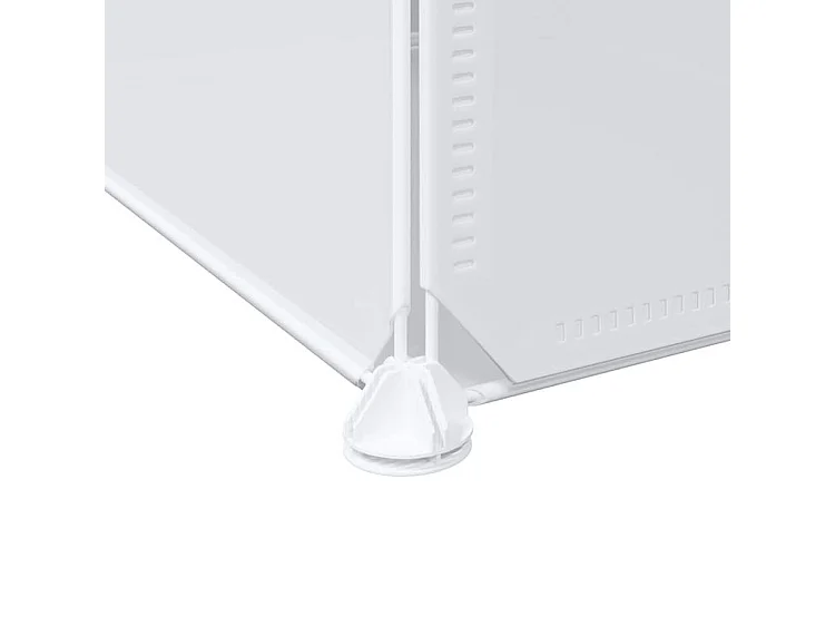 Cubes de rangement 16 pcs avec tiges de suspension PP