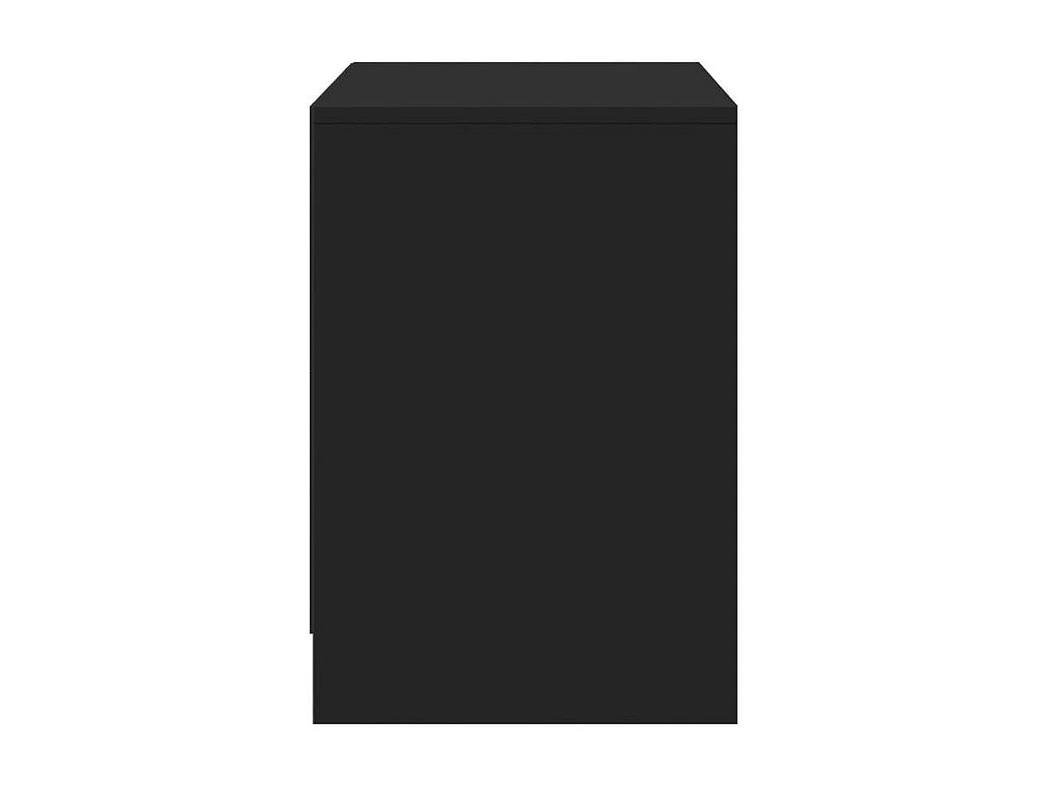 Meuble TV avec LED noir 100x34x50 bois d'ingénierie