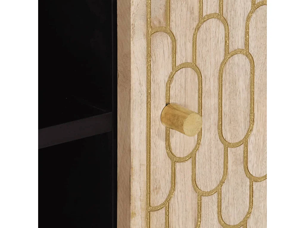 Meuble TV 80x31x46 bois massif de manguier