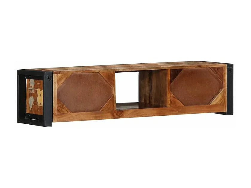 Meuble TV 100x30x25 Bois de récupération solide