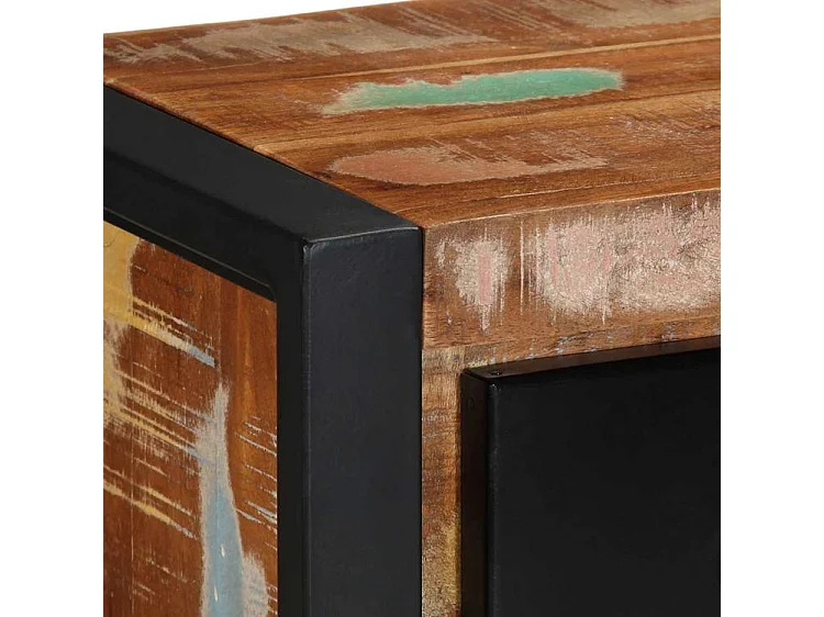 Meuble TV 100x30x25 Bois de récupération solide