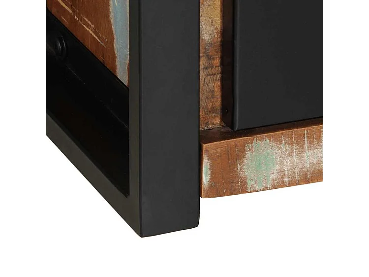 Meuble TV 100x30x25 Bois de récupération solide