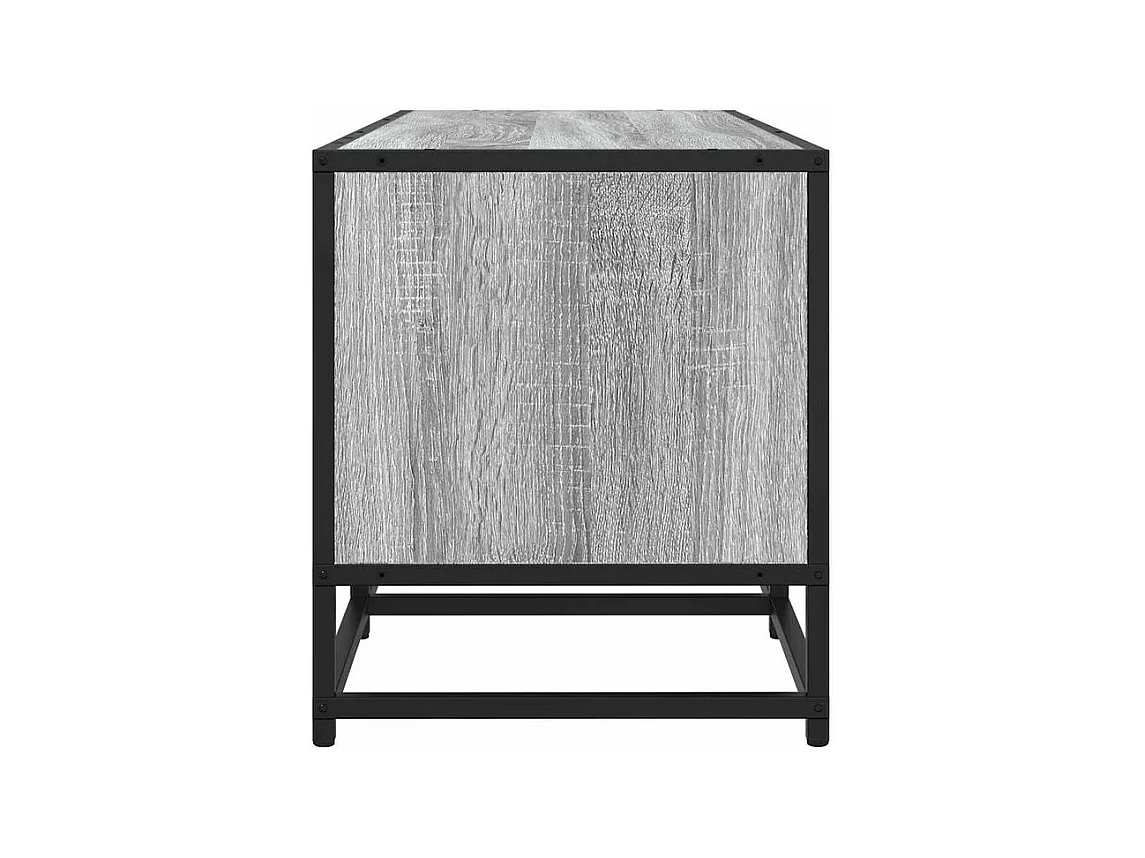 Meuble TV sonoma gris 210x35x41 bois d'ingénierie