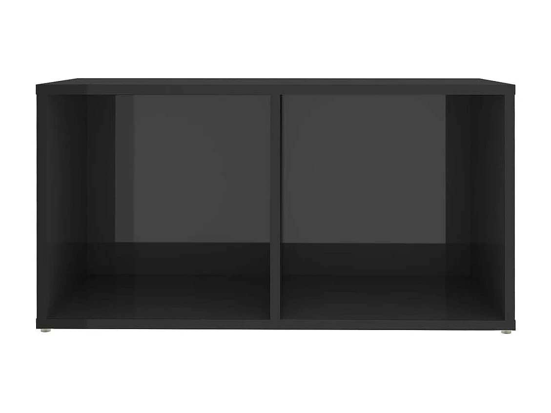 Meuble TV Gris brillant 72x35x36,5