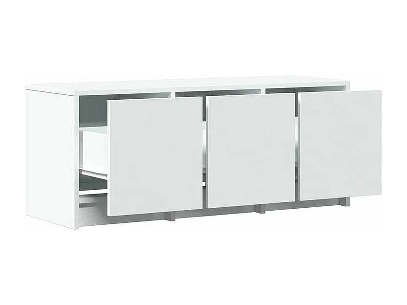 Meuble TV avec LED blanc 97x34x40 bois d'ingénierie