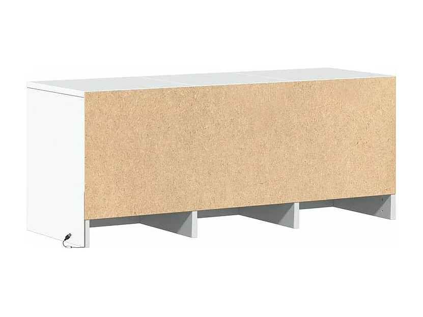 Meuble TV avec LED blanc 97x34x40 bois d'ingénierie