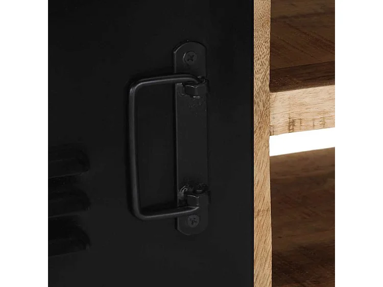 Meuble TV 80x30x35 bois massif de manguier brut