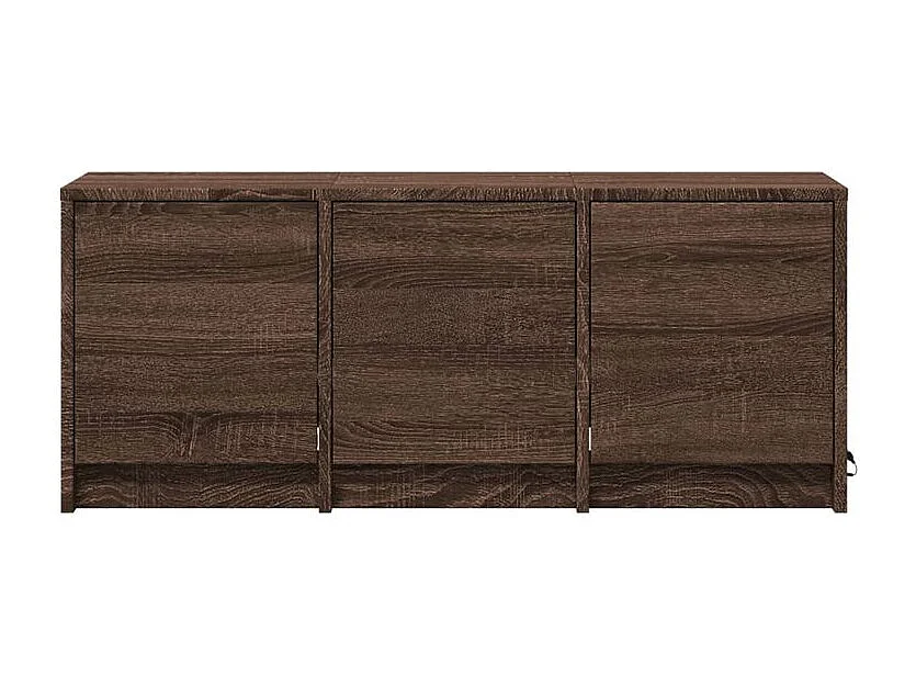 Meuble TV avec LED chêne marron 97x34x40 bois d'ingénierie