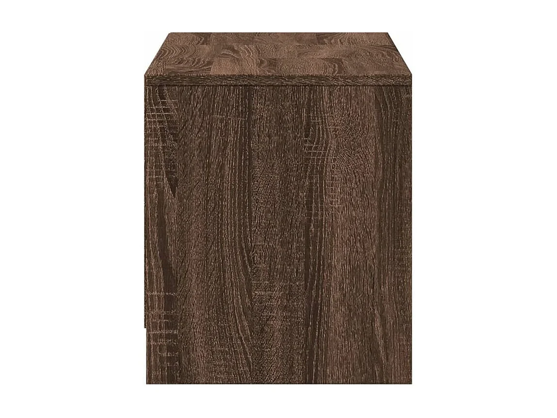 Meuble TV avec LED chêne marron 97x34x40 bois d'ingénierie