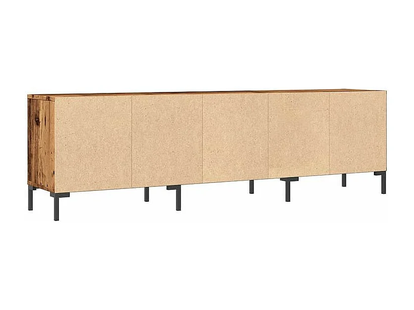 Meuble TV vieux bois 150x30x44,5 bois d'ingénierie