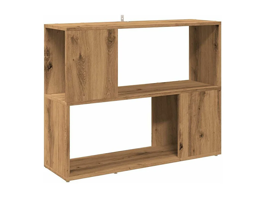 Bibliothèque-Séparateur de pièce chêne artisanal 80x24x63