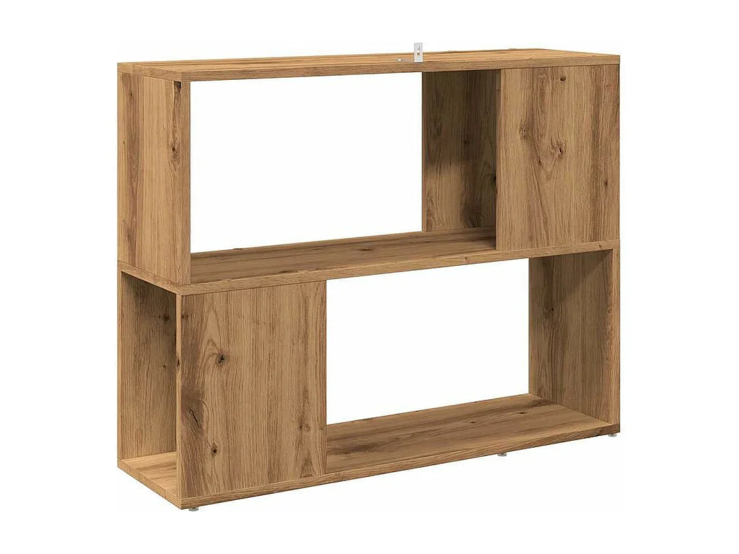 Bibliothèque-Séparateur de pièce chêne artisanal 80x24x63