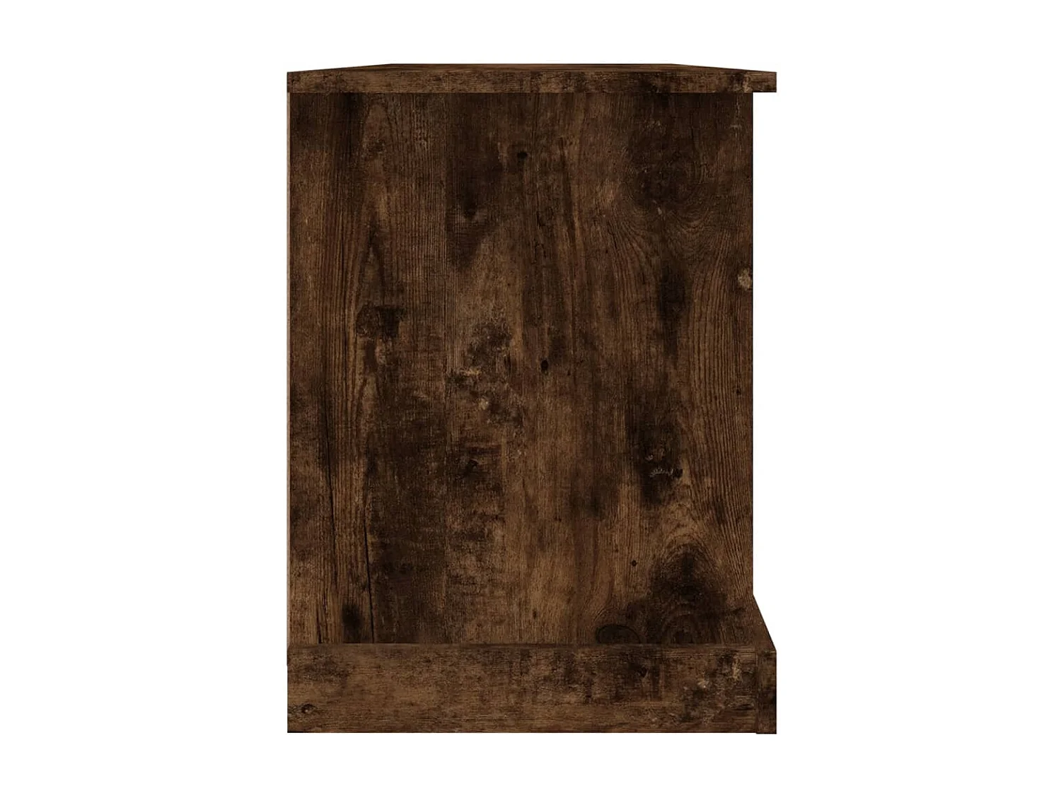 Meuble TV chêne fumé 99,5x35,5x48 bois d'ingénierie