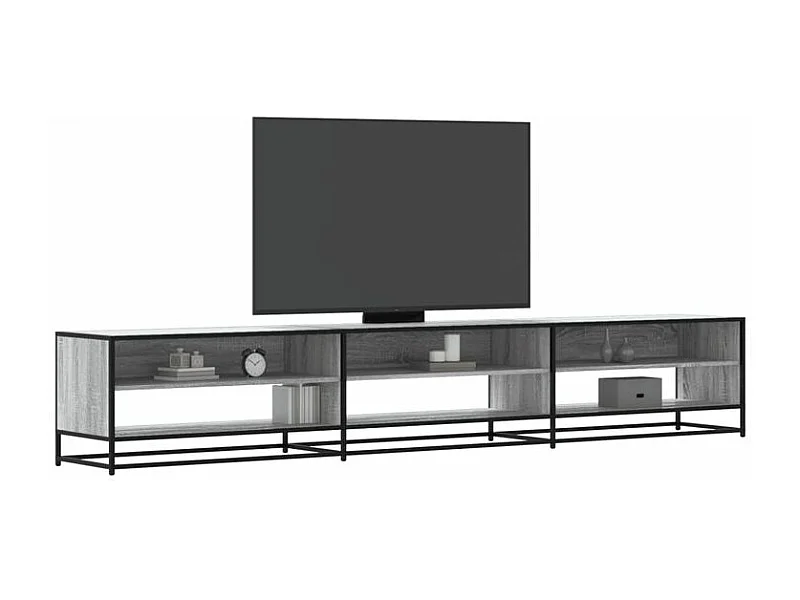Meuble TV sonoma gris 270x40x46 bois d'ingénierie