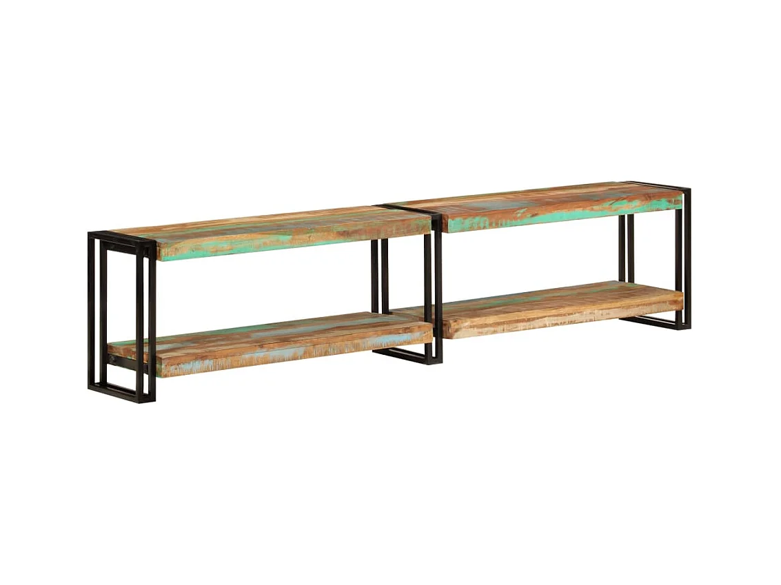 Meuble TV 180x30x40 bois massif de récupération