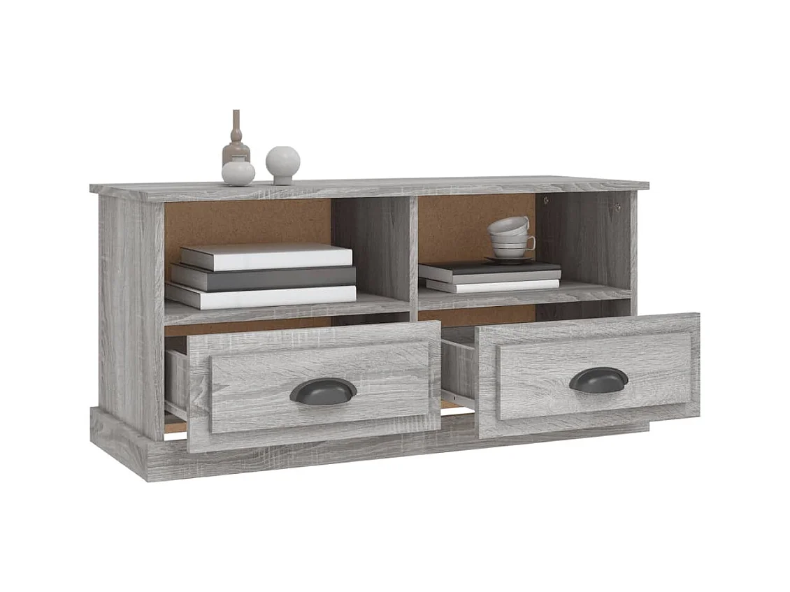 Meuble TV sonoma gris 93x35,5x45 bois d'ingénierie