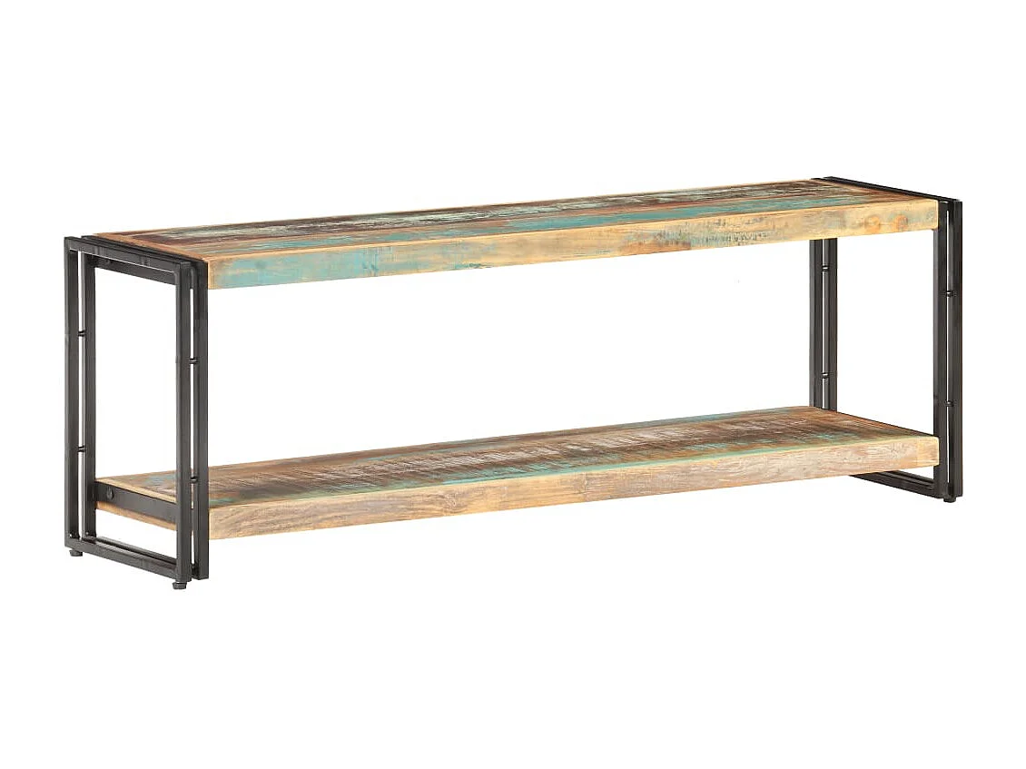 Meuble TV 120x30x40 Bois de récupération massif
