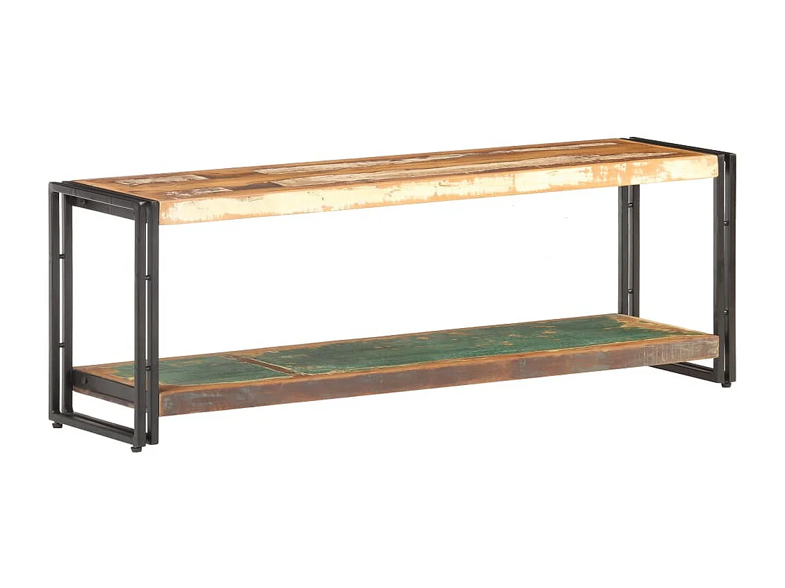 Meuble TV 120x30x40 Bois de récupération massif