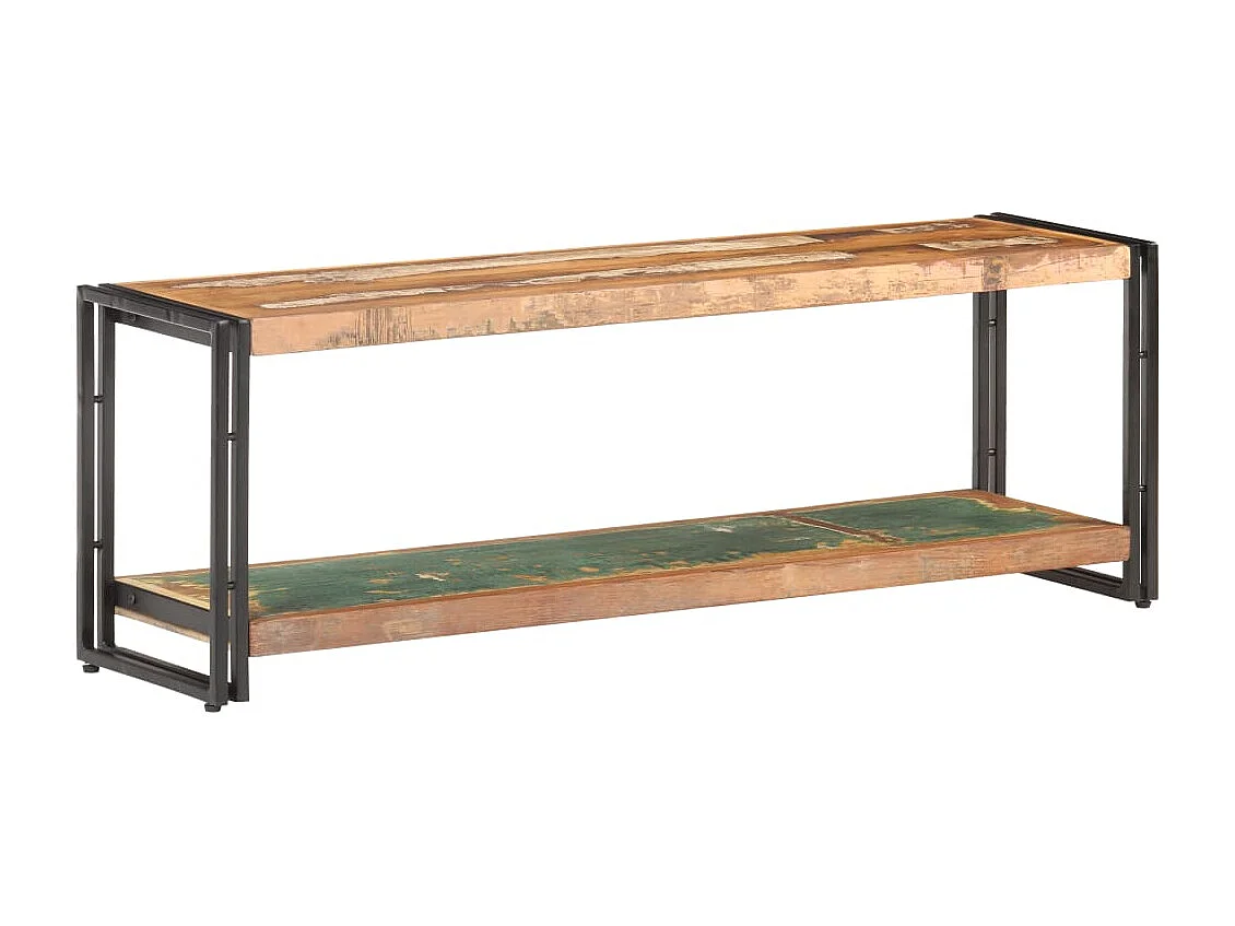 Meuble TV 120x30x40 Bois de récupération massif