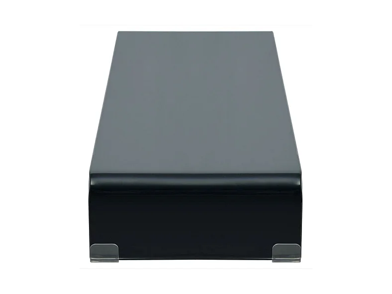 Meuble TV verre trempé noir Martial L 120