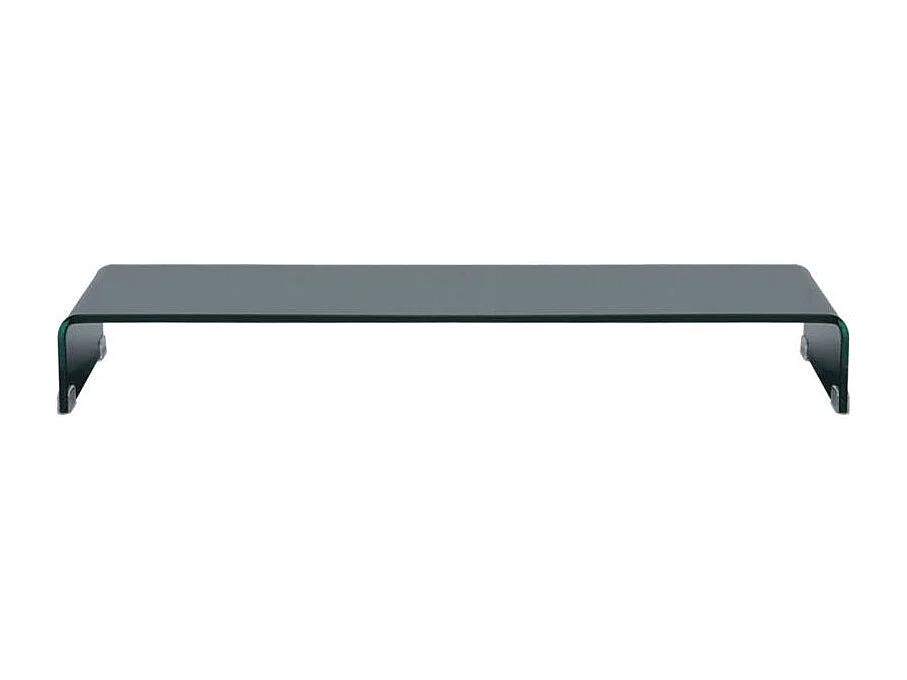 Meuble TV verre trempé noir Martial L 120