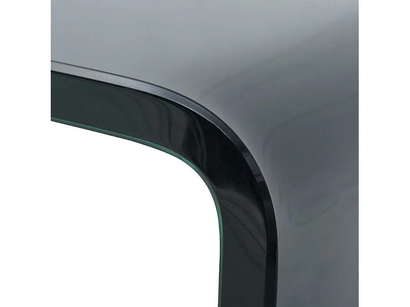 Meuble TV verre trempé noir Martial L 120