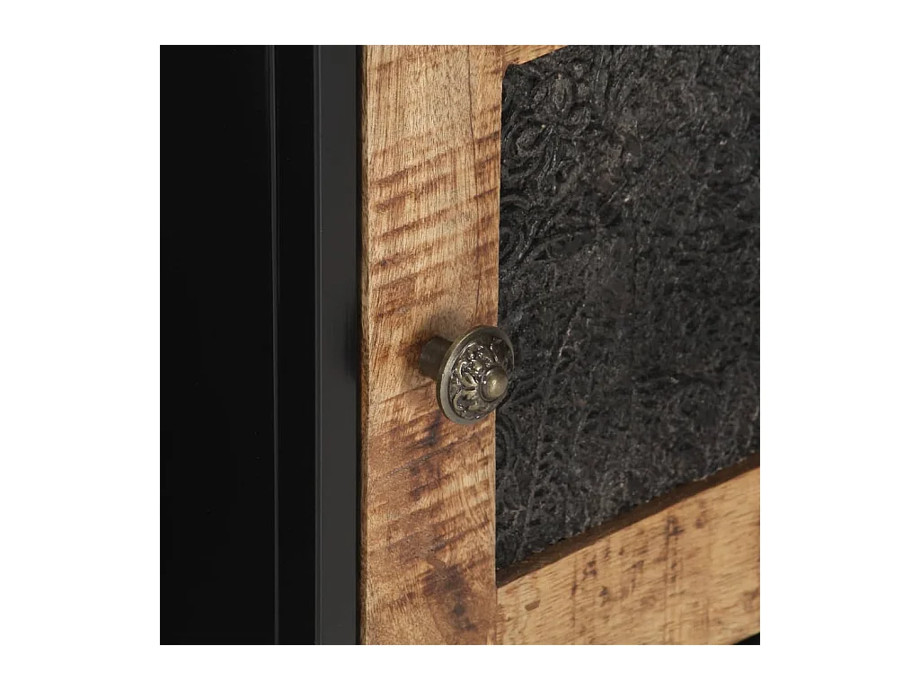 Meuble TV 120x30x40 Bois de manguier brut 7