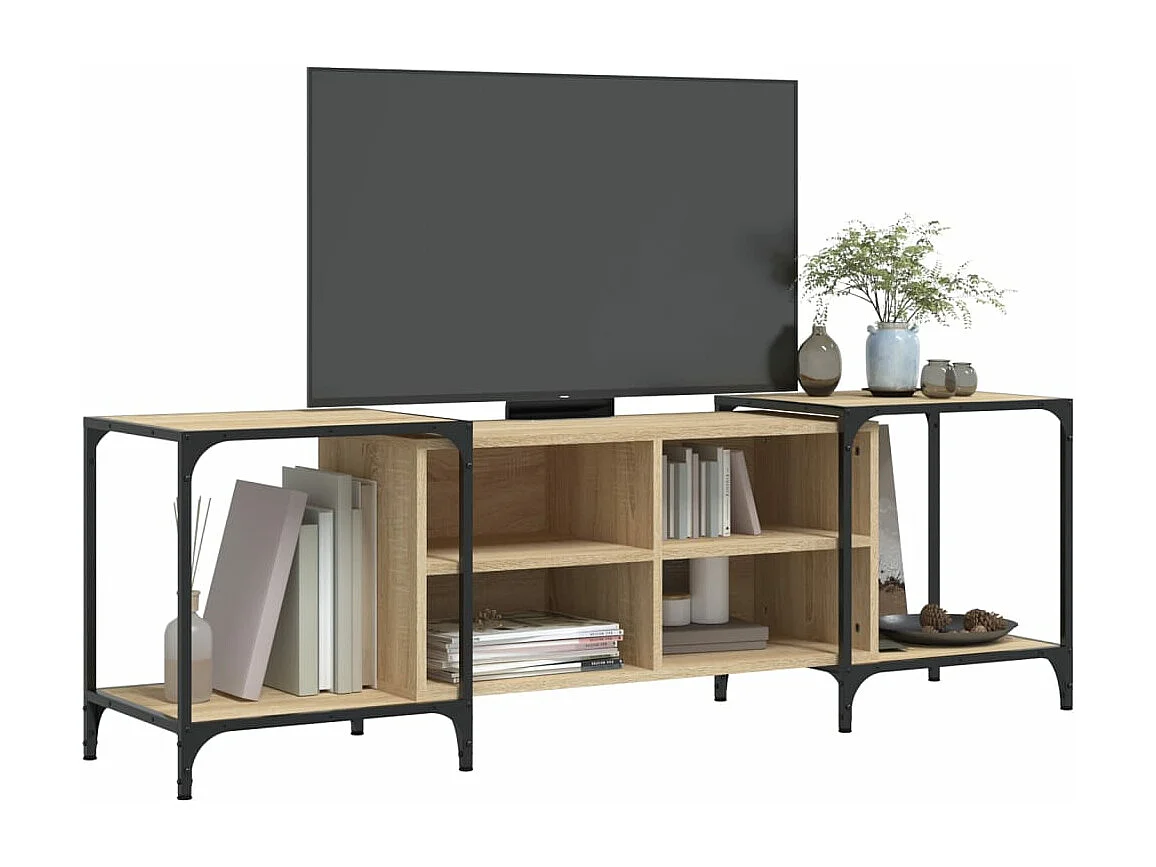 Meuble TV chêne sonoma 153x37x50 bois d'ingénierie
