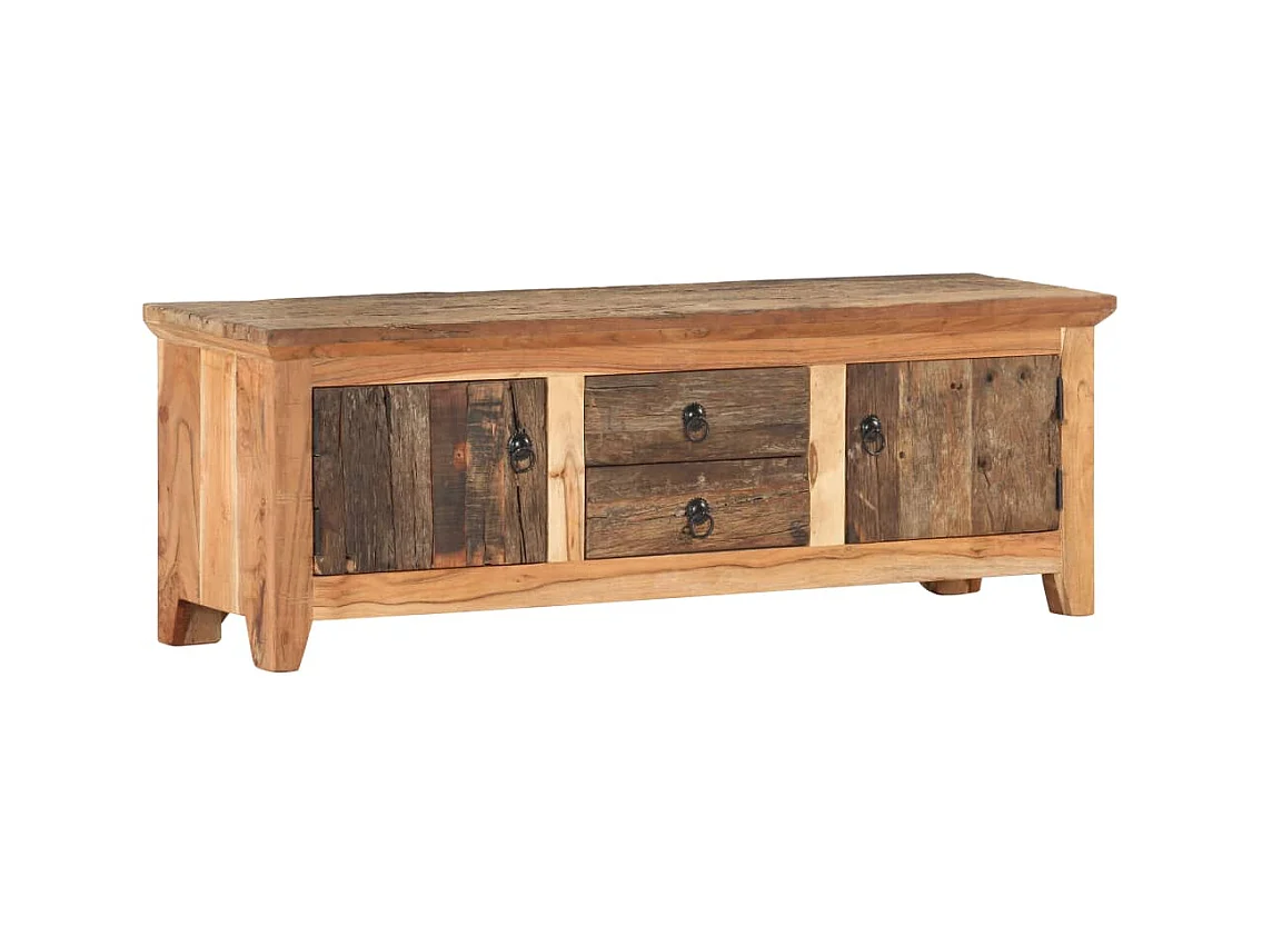 Meuble TV 120x30x40 Bois d'acacia et de récupération massif