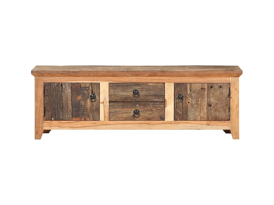 Meuble TV 120x30x40 Bois d'acacia et de récupération massif