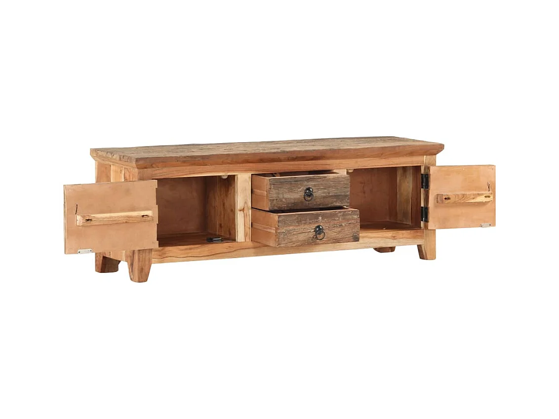 Meuble TV 120x30x40 Bois d'acacia et de récupération massif