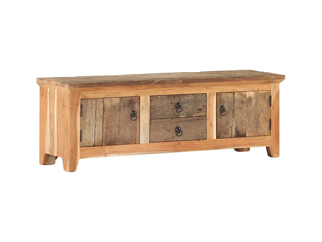 Meuble TV 120x30x40 Bois d'acacia et de récupération massif