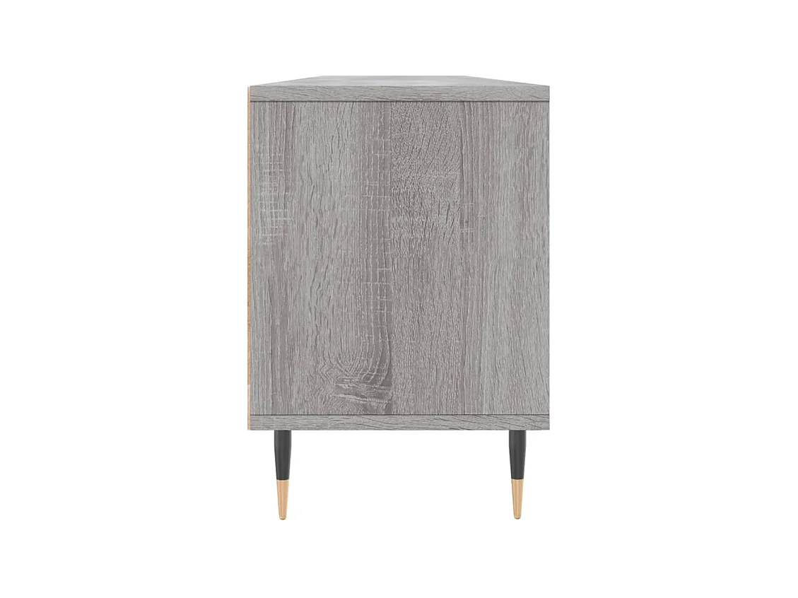 Meuble TV sonoma gris 150x30x44,5 bois d'ingénierie