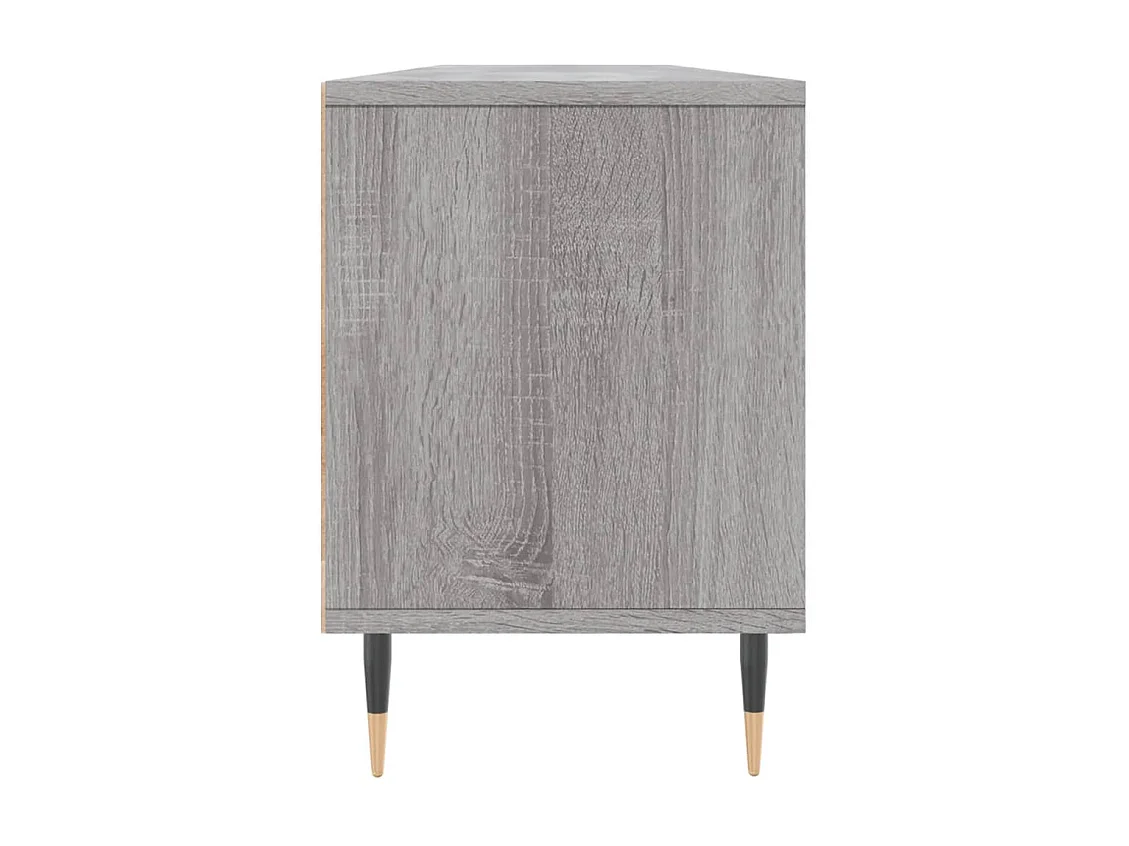 Meuble TV sonoma gris 150x30x44,5 bois d'ingénierie
